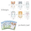 Wrapables Baby Animals Sticky Notes, Adhesive Memo Notepads for Home, Office, Work (Set of 6) - 2 of 4