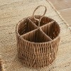 The Lakeside Collection Rattan Basket Serving Collection - Flatware Caddy - 3 of 4
