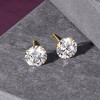 Ross-Simons 3.00 ct. t.w. CZ Stud Earrings in 18kt Yellow Gold - 3 of 4