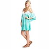 Women's Tie Dye & Fringe Mini Dress - Velzera - 3 of 3