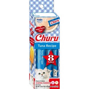 Inaba Churu Summer Tuna Flavor Lickable Cat Treats - 4oz/8ct - 1 of 4