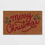 1'6"x2'x6" 'Merry Christmas' Doormat - Wondershop™