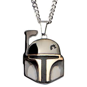 Men's Star Wars Boba Fett "the bounty hunter" Stainless Steel Stainless Steel Pendant (22")