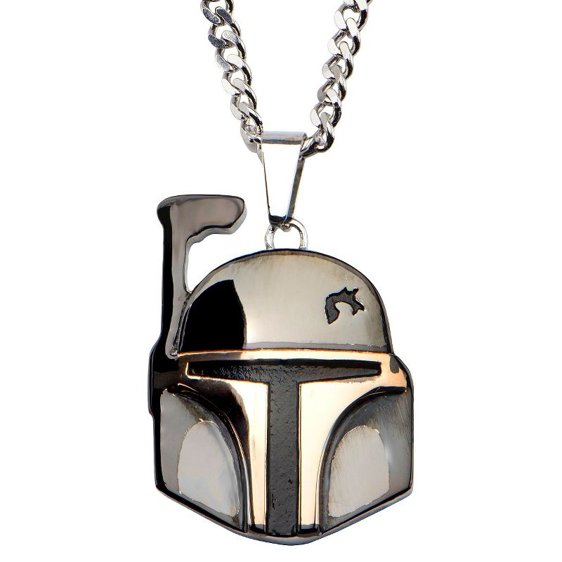 Men's Star Wars Boba Fett "the bounty hunter" Stainless Steel Stainless Steel Pendant (22"), 1 of 3