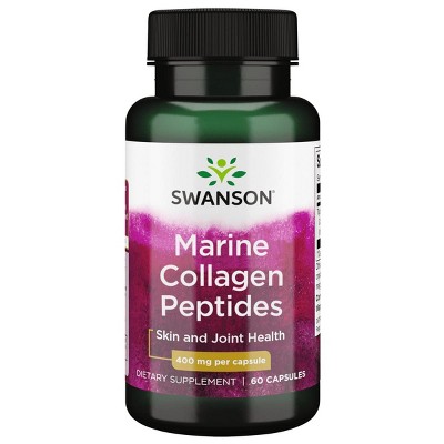 Swanson Hydrolyzed Fish Collagen Type I 400 mg 60 Capsules.