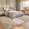 Washable Printed Rug Non Slip Low Pile Rug Soft Throw Floor Cover Foldable Indoor Carpet for Living Room Bedroom Playroom Nursery - 3 of 4