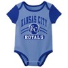 MLB Kansas City Royals Infant Boys' 3pk White Bodysuit - 3 of 4