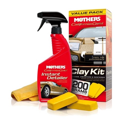 Mothers 07240 California Gold Clay Bar Car Detailing Kit With 2