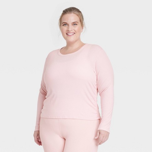Women's Sandwash Half Zip Pullover - All In Motion™ Light Pink Xxl