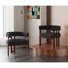 Set of 2 Upholstered Dining Chair Modern Accent Chair Comfy Side Chair Leisure Chair, Beige/Emerald/Gray/Black/Orange-ModernLuxe - 3 of 4