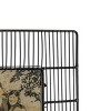 4X6 Inch Picture Frame Black Metal & Glass by Foreside Home & Garden - 4 of 4