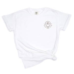 Embroidered Turkey Sparkles - Womens Garment Dyed Tee - 1 of 4
