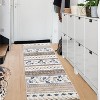 Boho Floral Washable Area Rug - Foldable Thin Non-Slip Carpet, Stain Resistant Non-Shedding Mat for Living Room, Bedroom, Kitchen Dining Room Decor - 3 of 4