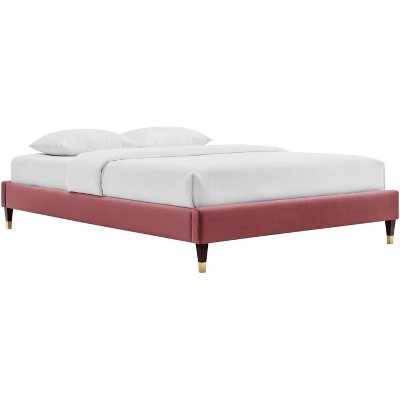 Modway Harlow Twin Performance Velvet Platform Bed Frame