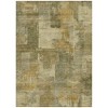 HomeRoots 3' X 5' Khaki Beige And Wheat Abstract Washable Indoor Outdoor Area Rug - 3 of 4