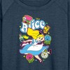 Women's - Disney - Alice in Wonderland Lightweight French Terry Wide Neck Long Sleeve Shirt - 2 of 4