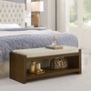 NicBex Modern 40" Slim Shoe Rack Ottoman Bench, Space Saving Entryway Storage with Removable Cushion & Lower Shelf for Apartment - 3 of 4