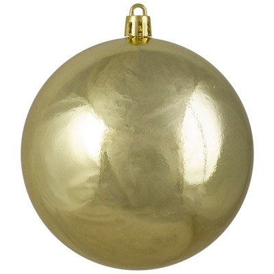 Northlight Shiny Gold Shatterproof Christmas Ball Ornament 4" (100mm)