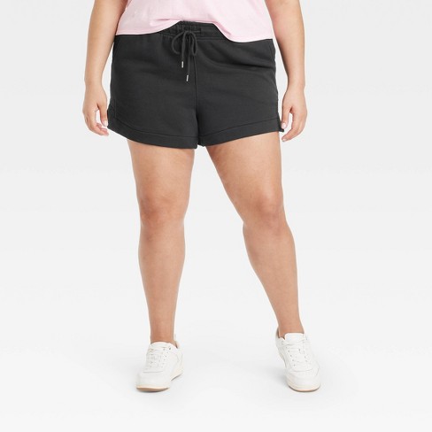 Women's Mid-rise Fleece Shorts - Universal Thread™ Black Xxl : Target