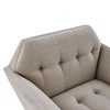 Sapphtopaz Accent Chair Wood Frame Button Tufted Lounge Chair Modern Living Room Chair Comfy Chair for Living Room - 2 of 4
