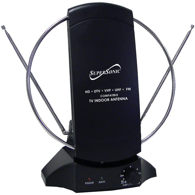 Supersonic® HDTV Digital Amplified Indoor Antenna, 1 of 5