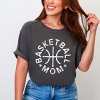 Simply Sage Market Basketball Mom Distressed Garment Dyed Tee - 2XL - Pepper - 3 of 4