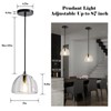 Terrena Crystal Hemisphere Pendant Light - 3 of 4