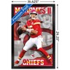 Trends International NFL Kansas City Chiefs - Patrick Mahomes II 22 Framed Wall Poster Prints - 3 of 4