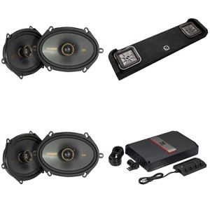 Kicker F-150 09-UP Crew Cab Audio Upgrade, LX 5 Ch Amp, Speaker Upgrade & Vehicle Specific Dual 10" Solobaric Enclosure - 1 of 4