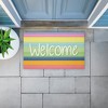Stupell Industries Spring Striped Welcome Printed Outdoor Door Mat, design by Emily Cromwell, 18"x30" - 3 of 4