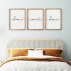 Set of 3 Framed Farmhouse Home Sweet Home Sign Above Bed Wall Decor Wood Signs Warm Brown Color Bedroom Wall Art Home Decor - 4 of 4
