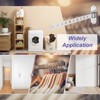 Unique Bargains Bedroom Wall Mount Foldable Stainless Steel Laundry Clothes Hanger - 3 of 3