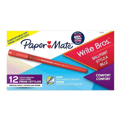 Paper Mate Flair Pens, Felt Tip Pens, Bold Tip (1.2 mm), Assorted Colors,  12 Count