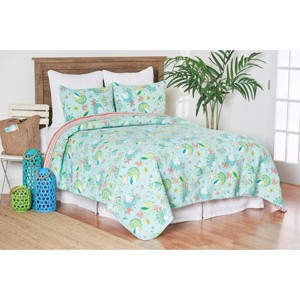 C&F Home Laguna Breeze Coastal Cotton Quilt Set  - Reversible and Machine Washable - 1 of 4