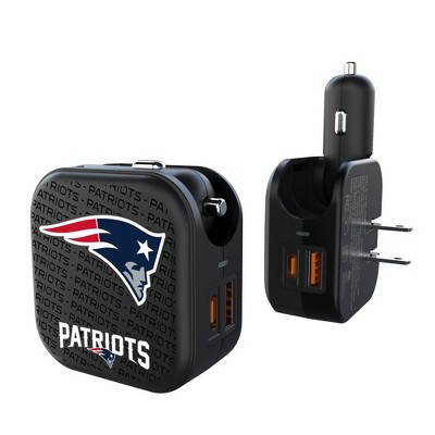 NFL AFC Teams Text Backdrop 18-Watt 2 in 1 USB A/C Charger