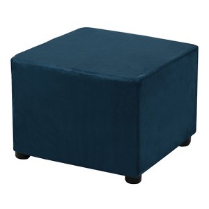 Unique Bargains Elastic Living Room Bedroom Square Foot Stool Cover - 1 of 4