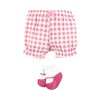 Hudson Baby Infant Girls Bodysuit, Short and Sock, Strawberry Love - 4 of 4
