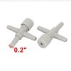 Unique Bargains Aquarium Plastic 3 Way Pump Air Valves Splitter Tube Connector Gray 4 Pcs - 2 of 3