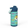 Zak Designs Antimicrobial 14oz Stainless Steel Double Wall Vacuum Beacon Bottle - 3 of 4