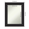 Amanti Art Colonial Black Petite Bevel Bathroom Wall Mirror 30 x 24 in. - 4 of 4