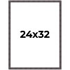PosterPalooza | Slim Profile Brown Picture Frame - UV Acrylic, Foam Board Backing, Hanging Hardware - 2 of 4