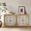 ORRD 60" Wood Accent Cabinet with 4 Doors - Multi-Use for Various Rooms - 3 of 4