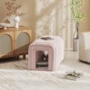 Aukfa 33.1'' Plush Storage Ottoman, Multifunctional Bench, Cat Condo, Footrest, And End-Of-Bed Seating For Living Room, Entryway, Bedroom - 2 of 4