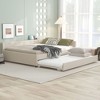 Sapphtopaz Modern Daybed with Upholstered Platform Bed with Wood Slats Support and USB Beds for Apartment, Bedroom - 2 of 4