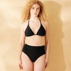 Women's Shirred High Waist Full Coverage Bikini Bottom - Shade & Shore™ - 3 of 4