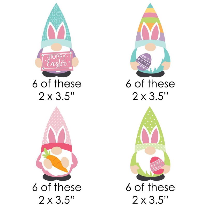 Big Dot of Happiness Easter Gnomes - DIY Shaped Spring Bunny Party Cut-Outs - 24 Count, 2 of 7