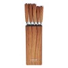 Gibson Home Jacksboro 6 Piece Stainless Steel Cutlery Set with Block in Brown - 3 of 4