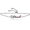 Disney Stitch Brass Flash Ohana Lariat Bracelet Imitation Rhodium - 3 of 3