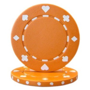 Slickblue 25-Pack Suited 11.5g Poker Chips, Non-Denominated, Card Suits Design, 39mm Diameter, Color Options - 1 of 3