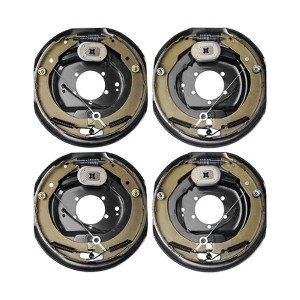 VEVOR Electric Trailer Brake Assembly, 12" x 2", 2 Pairs Self-Adjusting Electric Brakes Kit for 7000 lbs Axle, 5-Hole Mounting, Backing Plates - 1 of 4